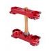 TRIPLE CLAMPS X-TRIG ROCS TECH 40401007 ČERVENÉ 24MM