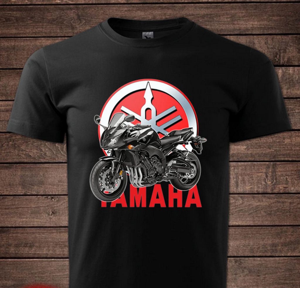 Pánské triko s motivem Yamaha Fazer 1 - Černá - MOTO TRIKA - Trička Yamaha  - 699 Kč - Motogaráž.cz - Vše pro motorkáře na jednom místě!