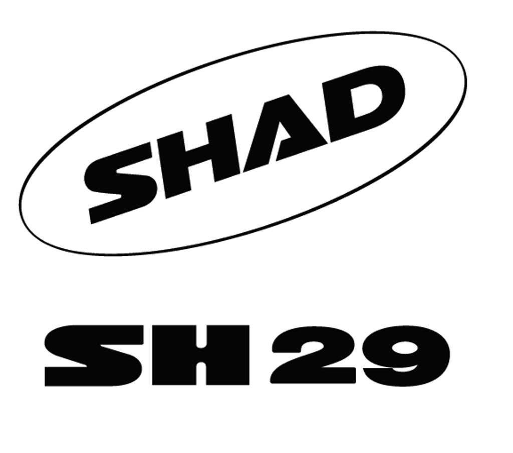 Samolepky SHAD D1B291ETR bílá pro SH29 - SHAD - Náhradní díly - 429 Kč -  Motogaráž.cz - Vše pro motorkáře na jednom místě!