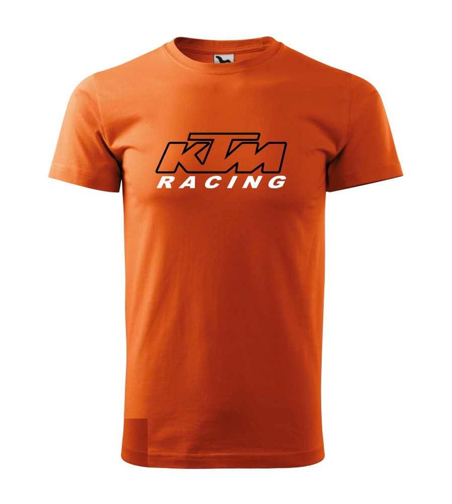 Pánské triko s motivem KTM Racing - Oranžové - MOTO TRIKA - Trička KTM -  699 Kč - Motogaráž.cz - Vše pro motorkáře na jednom místě!