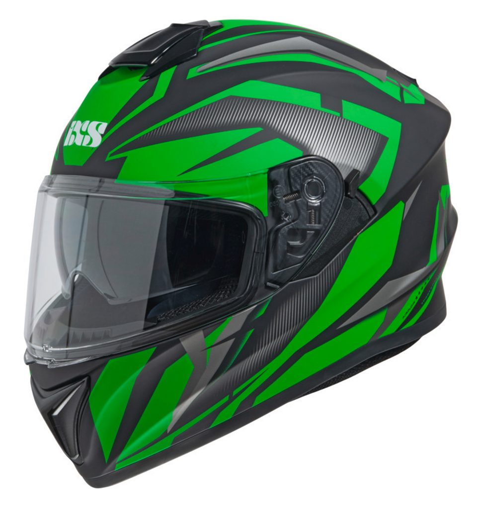 Integrální helma iXS iXS216 2.1 X14080 matně černá-zelená - IXS -  Integrální moto přilby - 3 990 Kč - Motogaráž.cz - Vše pro motorkáře na  jednom místě!
