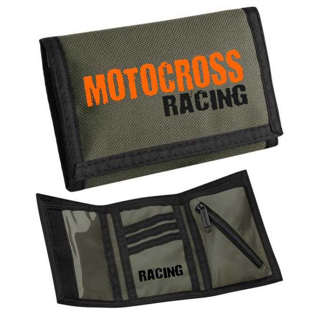 Moto peněženka s motivem Motocross - Khaki - MOTO TRIKA - Moto peněženky -  299 Kč - Motogaráž.cz - Vše pro motorkáře na jednom místě!