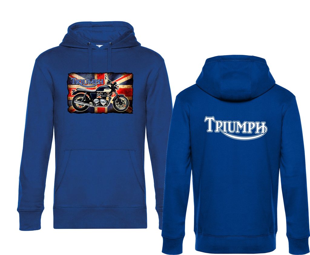 Pánská mikina s kapucí a motivem Triumph Flag - Královsky modrá - MOTO  TRIKA - Mikiny Triumph - 1 199 Kč - Motogaráž.cz - Vše pro motorkáře na  jednom místě!