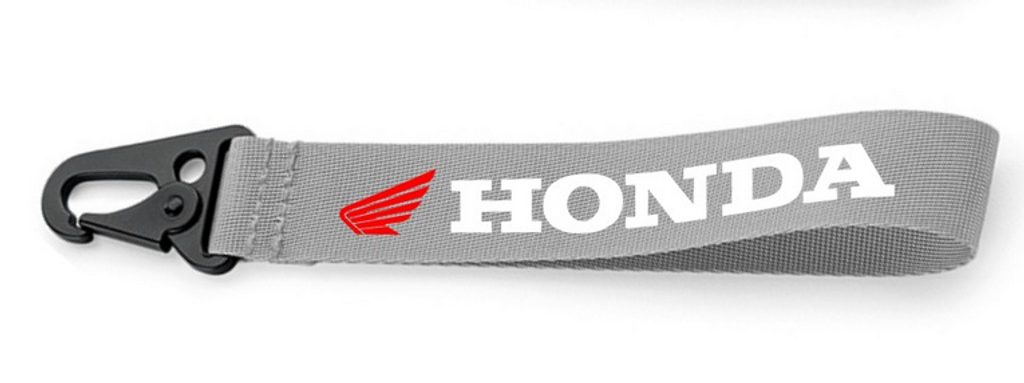 . Klíčenka s motivem Honda - Šedá - MOTO TRIKA - Moto klíčenky