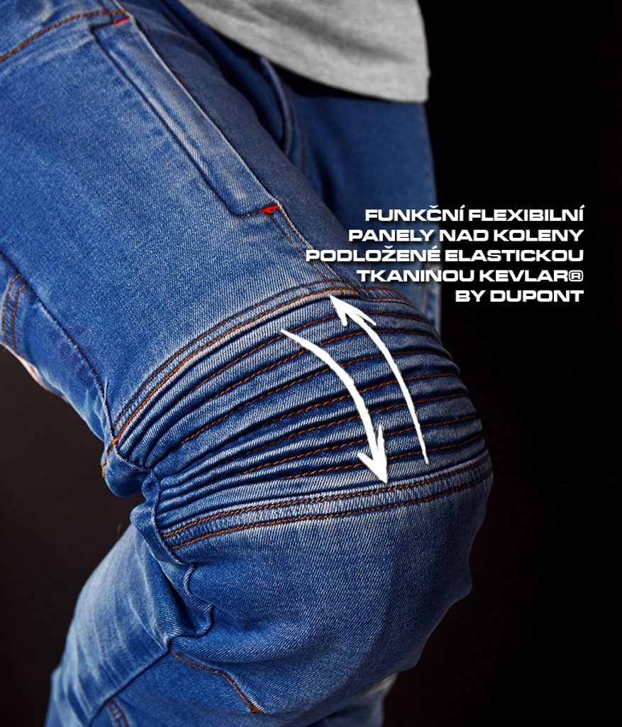 Kevlarové jeansy 4SR Club Sport Blue - 4SR - Kevlarové jeansy - 4 499 Kč -  Motogaráž.cz - Vše pro motorkáře na jednom místě!