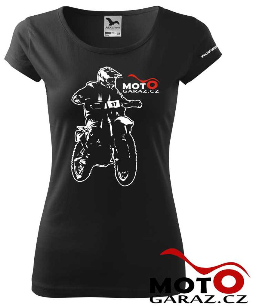 Dámské triko Motogaráž Motocross - MOTO TRIKA - Trička Motogaráž.cz - 699  Kč - Motogaráž.cz - Vše pro motorkáře na jednom místě!