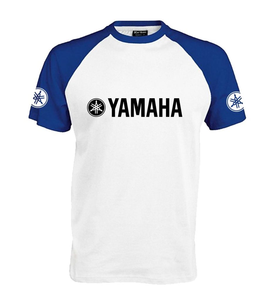 Pánské triko s motivem Yamaha 1 - Modro/Bílé - MOTO TRIKA - Trička Yamaha -  699 Kč - Motogaráž.cz - Vše pro motorkáře na jednom místě!