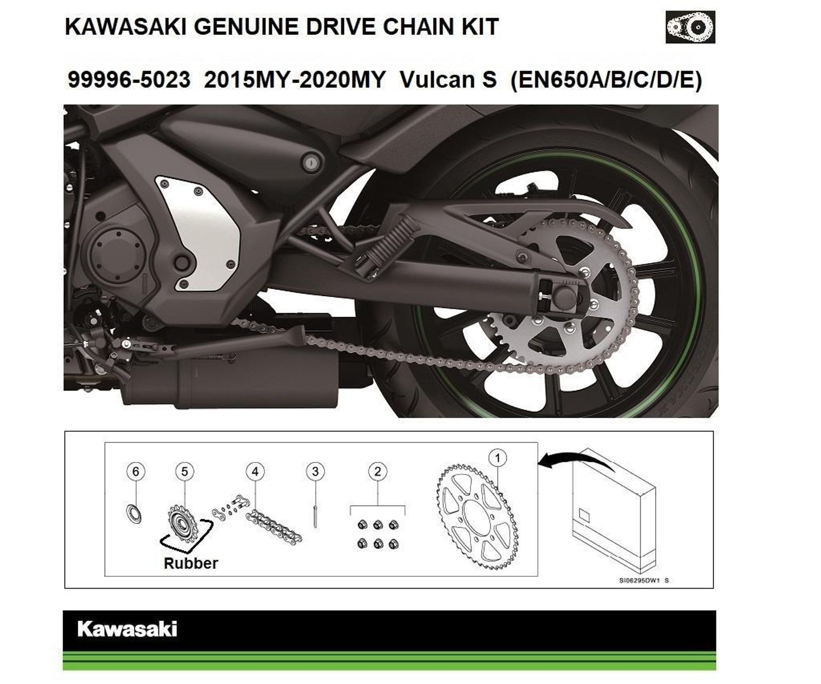 Originální řetězová sada Kawasaki Vulcan S 2015-2022 - KAWASAKI