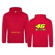PÁNSKÁ MIKINA S KAPUCÍ A MOTIVEM VALENTINO ROSSI - ČERVENÁ