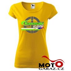DÁMSKÉ KLUBOVÉ TRIČKO KAWASAKI BIKERS CZ - ŽLUTÁ