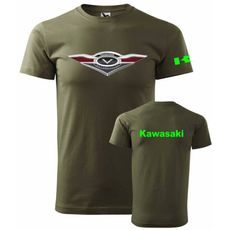 PÁNSKÉ TRIKO S MOTIVEM KAWASAKI VULCAN - MILITARY
