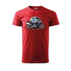 PÁNSKÉ TRIKO S MOTIVEM BMW GS 850 - ČERVENÉ