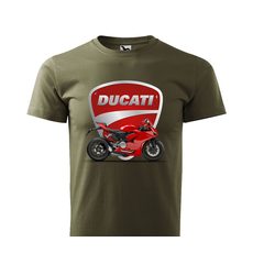PÁNSKÉ TRIKO S MOTIVEM DUCATI PANIGALE - MILITARY