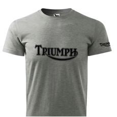 Pánské triko s motivem Triumph - Šedé