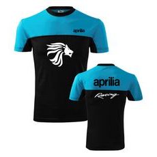 PÁNSKÉ TRIKO S MOTIVEM APRILIA 1 - TYRKYSOVO/ČERNÉ