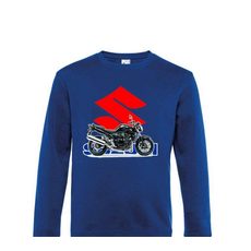 PÁNSKÁ MIKINA S MOTIVEM SUZUKI BANDIT - KRÁLOVSKY MODRÁ