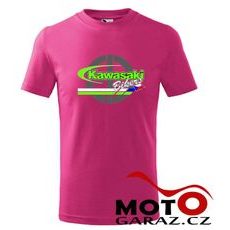 Dětské klubové tričko Kawasaki Bikers CZ - Tmavě Růžové