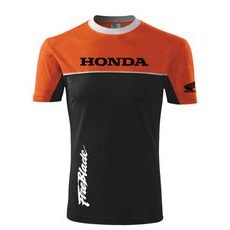PÁNSKÉ TRIKO S MOTIVEM HONDA FIREBLADE ORANŽOVÁ/ČERNÁ
