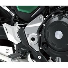 SADA STŘÍBRNÝCH KRYTEK SPODNÍ ČÁSTI RÁMU PRO KAWASAKI Z650RS