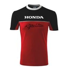 PÁNSKÉ TRIKO S MOTIVEM HONDA AFRICA 1 - ČERNO/ČERVENÉ