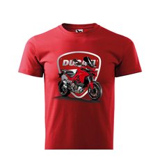 Pánské triko s motivem Ducati Multistrada - Červené