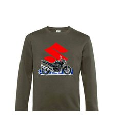 PÁNSKÁ MIKINA S MOTIVEM SUZUKI BANDIT - KHAKI