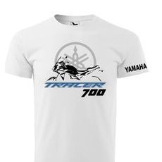 PÁNSKÉ TRIKO S MOTIVEM YAMAHA TRACER 700 - BÍLÁ