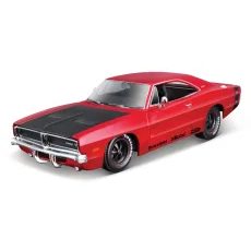 MAISTO - 1969 DODGE CHARGER R/T, ČERVENÁ, CLASSIC MUSCLE, 1:25