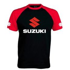 PÁNSKÉ TRIKO S MOTIVEM SUZUKI 5 - ČERVENO/ČERNÉ