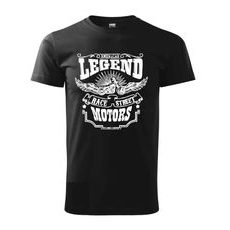 PÁNSKÉ TRIKO S MOTIVEM CHOPPERS AMERICAN LEGENDS - ČERNÉ