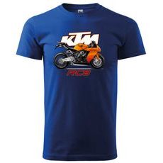 PÁNSKÉ TRIKO S MOTIVEM KTM RC8 - KRÁLOVSKY MODRÉ