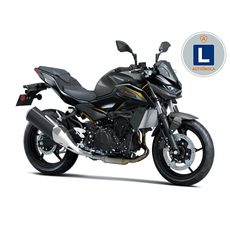 KAWASAKI Z500 METALLIC MATTE GRAPHENESTEEL GRAY 2026 AUTOŠKOLA S OCHRANNÝMI RÁMY