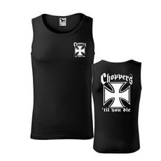 PÁNSKÉ TÍLKO S MOTIVEM CHOPPERS 'TIL YOU DIE - ČERNÉ