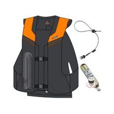 AIRBAGOVÁ VESTA HIT-AIR MLV 2 ČERNO-ORANŽOVÁ