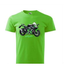 PÁNSKÉ TRIKO S MOTIVEM KAWASAKI NINJA 3 - ZELENKAVÉ