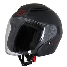OTEVŘENÁ HELMA NA MOTORKU SE SLUNEČNÍ CLONOU SPEEDS CITY III ČERNÁ MATNÁ
