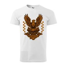 PÁNSKÉ TRIKO S MOTIVEM MOTORCYCLE - BÍLÉ