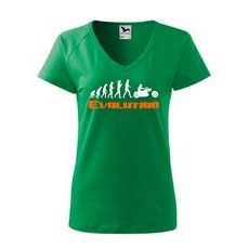 DÁMSKÉ TRIKO S MOTIVEM EVOLUTION CHOPPERS - ZELENÉ