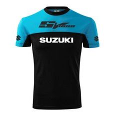 PÁNSKÉ TRIKO S MOTIVEM SUZUKI SV1000 - TYRKYSOVÁ/ČERNÁ