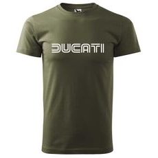 Pánské triko s motivem Ducati - Military