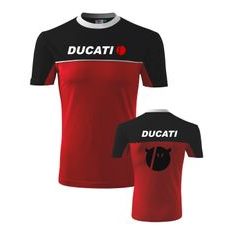 PÁNSKÉ TRIKO S MOTIVEM DUCATI DEVIL - ČERNO/ČERVENÉ