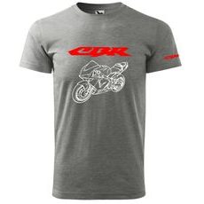 PÁNSKÉ TRIKO S MOTIVEM HONDA CBR - ŠEDÉ