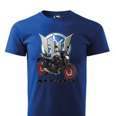 PÁNSKÉ TRIKO S MOTIVEM YAMAHA MT-07 - KRÁLOVSKY MODRÁ