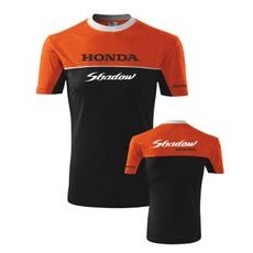 PÁNSKÉ TRIKO S MOTIVEM HONDA SHADOW - ORANŽOVÉ/ČERNÉ