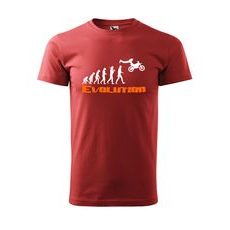 PÁNSKÉ TRIKO S MOTIVEM MOTOCROSS EVOLUTION - ČERVENÉ