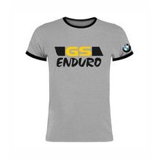 PÁNSKÉ TRIKO S MOTIVEM BMW GS ENDURO - ŠEDÉ