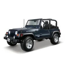 MAISTO - JEEP WRANGLER RUBICON, METAL MODRÁ, 1:18