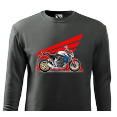 DÁMSKÁ MIKINA S MOTIVEM HONDA CB 1000 - GRAFITOVÁ