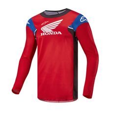 MX DRES RACER ICONIC HONDA KOLEKCE, ALPINESTARS (ČERVENÁ/ČERNÁ/MODRÁ/BÍLÁ) 2024