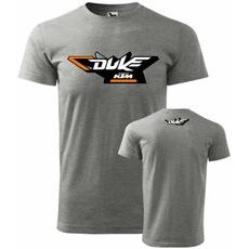 PÁNSKÉ TRIKO S MOTIVEM KTM DUKE 3 - ŠEDÉ